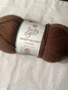 Yarn Baby Bee Sweet Delight Chocolate Skein Brown for Crochet Needles